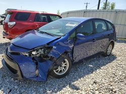 Toyota Prius v salvage cars for sale: 2016 Toyota Prius V