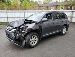 Salvage cars for sale from Copart Albany, NY: 2013 Toyota Highlander Base
