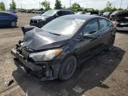 Salvage cars for sale from Copart Montreal Est, QC: 2015 KIA Forte EX