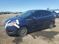 Salvage cars for sale from Copart Woodhaven, MI: 2016 Ford C-MAX Premium SEL