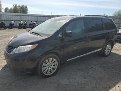 Salvage cars for sale from Copart Arlington, WA: 2012 Toyota Sienna LE