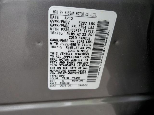 2012 Nissan Murano s