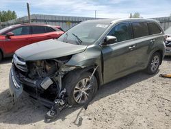 2015 Toyota Highlander XLE en venta en Arlington, WA