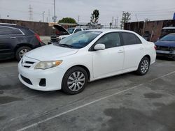 Salvage cars for sale from Copart Wilmington, CA: 2012 Toyota Corolla Base