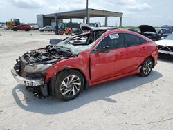 Honda Civic salvage cars for sale: 2017 Honda Civic EX