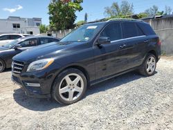 Vehiculos salvage en venta de Copart Opa Locka, FL: 2015 Mercedes-Benz ML 400 4matic