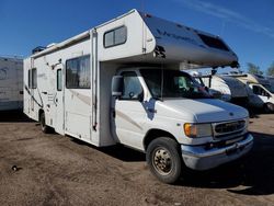 Salvage cars for sale from Copart Littleton, CO: 2002 Ford Econoline E450 Super Duty Cutaway Van