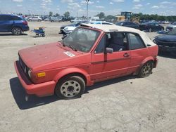 Salvage cars for sale from Copart Indianapolis, IN: 1992 Volkswagen Cabriolet