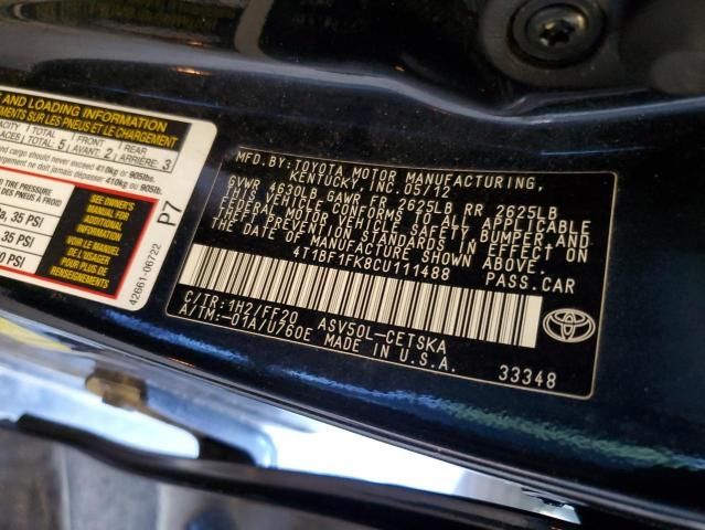 2012 Toyota Camry Base