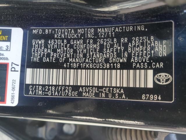 2012 Toyota Camry Base