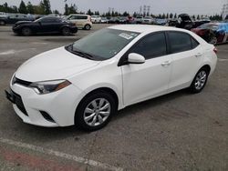 Salvage cars for sale from Copart Rancho Cucamonga, CA: 2016 Toyota Corolla L