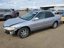 Honda salvage cars for sale: 2002 Honda Accord SE