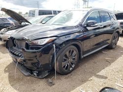 Infiniti QX50 salvage cars for sale: 2020 Infiniti QX50 Pure