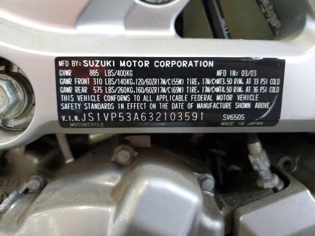 2003 Suzuki SV650