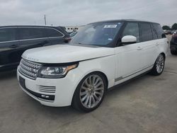 Land Rover Range Rover salvage cars for sale: 2016 Land Rover Range Rover Supercharged