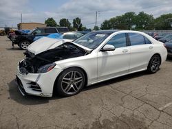 Salvage cars for sale from Copart Moraine, OH: 2019 Mercedes-Benz S 560 4matic