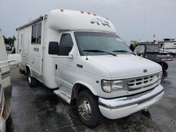 Salvage cars for sale from Copart Brookhaven, NY: 2001 Ford Econoline E350 Super Duty Cutaway Van