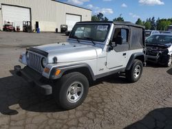 Jeep Wrangler salvage cars for sale: 2002 Jeep Wrangler / TJ X