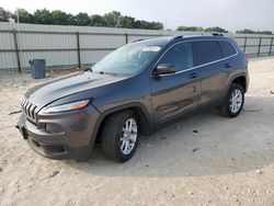 Salvage cars for sale from Copart New Braunfels, TX: 2017 Jeep Cherokee Latitude