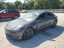 Salvage cars for sale from Copart Fort Pierce, FL: 2021 Tesla Model 3