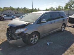Salvage cars for sale from Copart York Haven, PA: 2015 Toyota Sienna LE