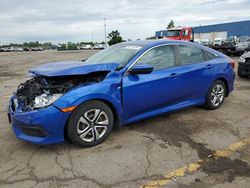 Honda salvage cars for sale: 2016 Honda Civic LX