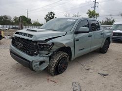 Salvage cars for sale from Copart Riverview, FL: 2021 Toyota Tundra Crewmax SR5