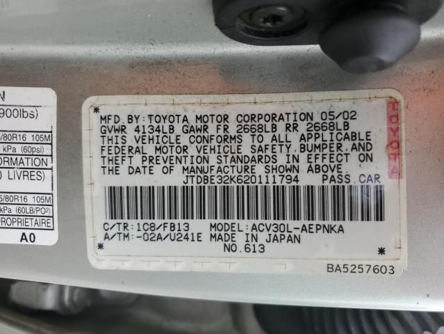 2002 Toyota Camry LE