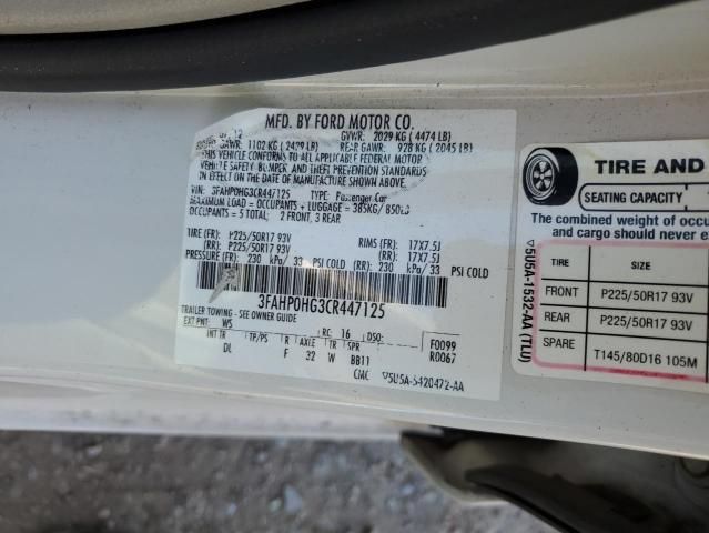 2012 Ford Fusion SE