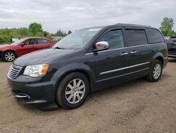 Salvage cars for sale from Copart Columbia Station, OH: 2012 Chrysler Town & Country Touring L