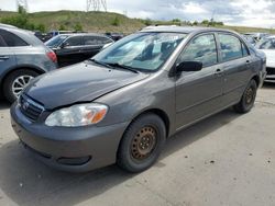 Salvage cars for sale from Copart Littleton, CO: 2007 Toyota Corolla CE