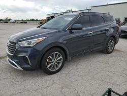 Hyundai salvage cars for sale: 2017 Hyundai Santa FE SE