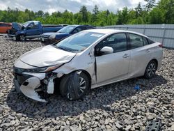 Salvage cars for sale from Copart Windham, ME: 2017 Toyota Prius Prime