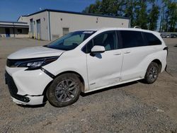 Toyota Sienna LE Vehiculos salvage en venta: 2021 Toyota Sienna LE