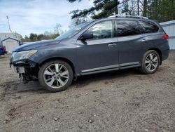 Salvage cars for sale from Copart Lyman, ME: 2014 Nissan Pathfinder S