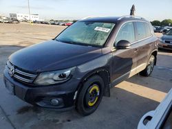 Salvage cars for sale from Copart Grand Prairie, TX: 2016 Volkswagen Tiguan S