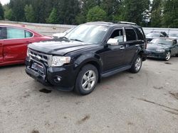 Salvage cars for sale from Copart Arlington, WA: 2012 Ford Escape Limited