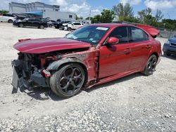 Vehiculos salvage en venta de Copart Opa Locka, FL: 2017 Alfa Romeo Giulia TI