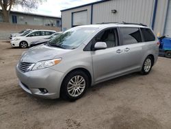 Salvage cars for sale from Copart Albuquerque, NM: 2011 Toyota Sienna XLE