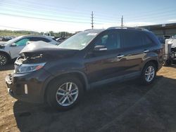 Salvage cars for sale from Copart Colorado Springs, CO: 2015 KIA Sorento LX