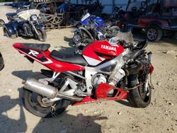 Salvage cars for sale from Copart Ocala, FL: 2001 Yamaha YZFR6 L