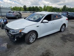 KIA Optima LX salvage cars for sale: 2017 KIA Optima LX