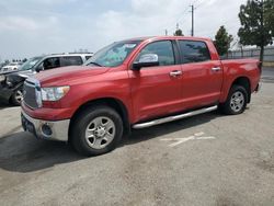 Salvage cars for sale from Copart Rancho Cucamonga, CA: 2013 Toyota Tundra Crewmax SR5