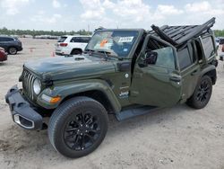 2022 Jeep Wrangler Unlimited Sahara 4XE en venta en Houston, TX