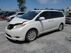 Salvage cars for sale from Copart Tulsa, OK: 2012 Toyota Sienna XLE