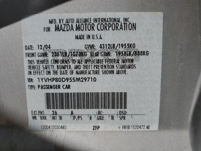 2005 Mazda 6 S