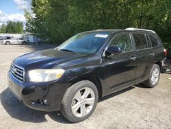 Salvage cars for sale from Copart Arlington, WA: 2008 Toyota Highlander Limited