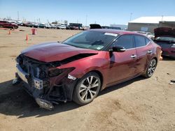 Salvage cars for sale from Copart Brighton, CO: 2018 Nissan Maxima 3.5S