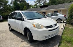 Toyota Sienna CE salvage cars for sale: 2005 Toyota Sienna CE