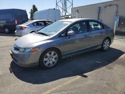 Honda Civic salvage cars for sale: 2007 Honda Civic LX